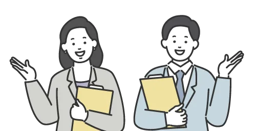案内する人の画像
