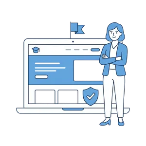 大勢の人たちが笑顔で万歳しているイラスト